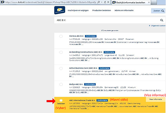 Jak najít vlastníka nizozemské (holandské) firmy? - obr4